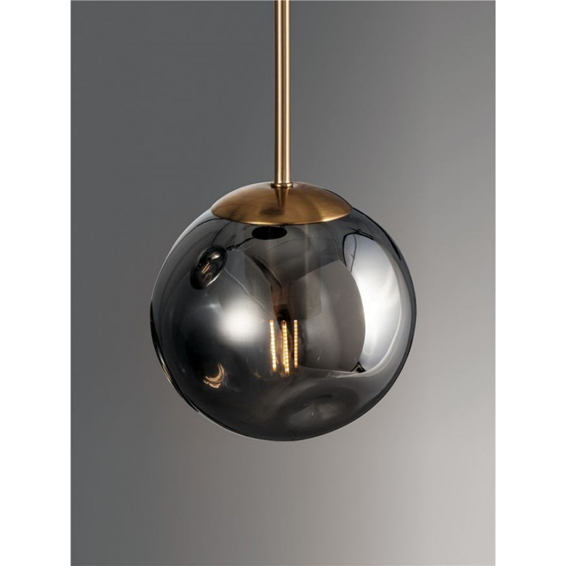 Lampa wisząca szklana kula Dent 15cm - Decolab24