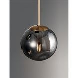 Lampa wisząca szklana kula Dent 15cm - Decolab24