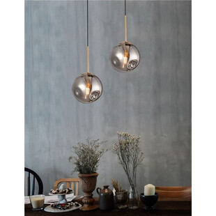 Lampa wisząca szklana kula Dent 15cm - Decolab24