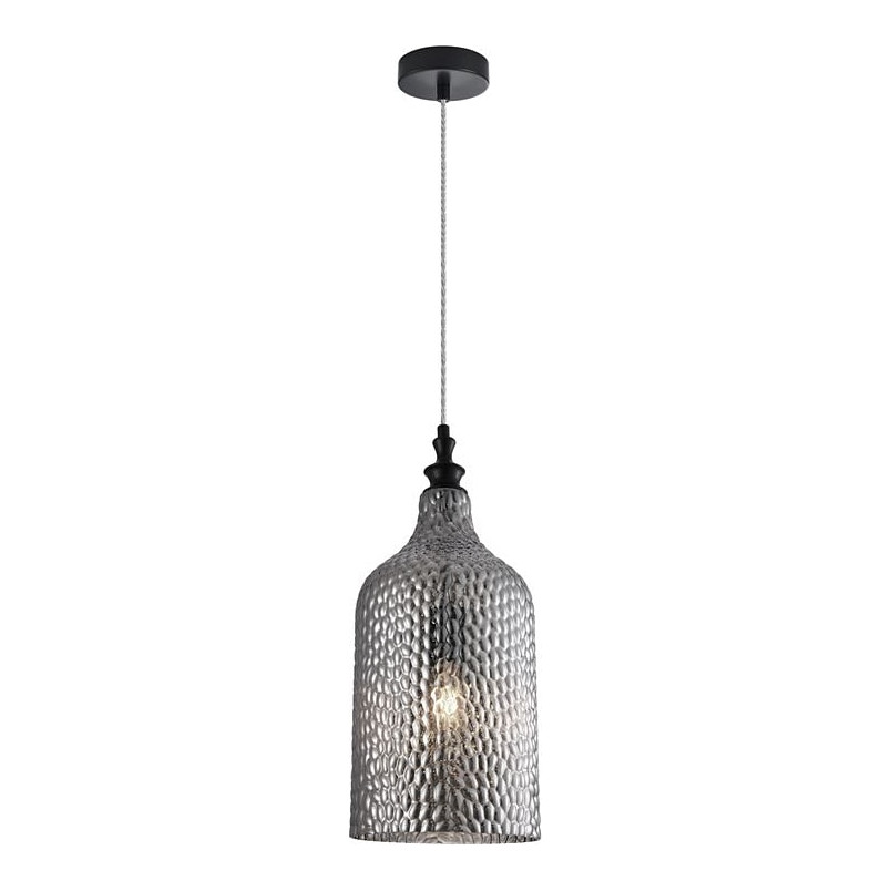 Lampa wisząca szklana Tauron | Szkło dymione, E27 - Decolab24