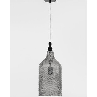 Lampa wisząca szklana Tauron | Szkło dymione, E27 - Decolab24