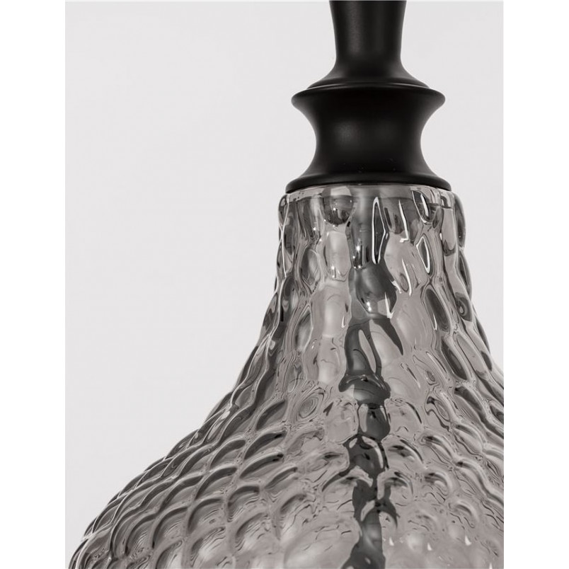 Lampa wisząca szklana Tauron | Szkło dymione, E27 - Decolab24