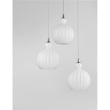 Lampa wisząca Hola | 3 punkty, szkło, biała | Decolab24
