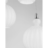 Lampa wisząca Hola | 3 punkty, szkło, biała | Decolab24