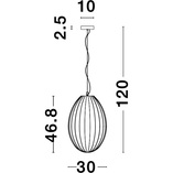 Lampa wisząca szklana Jong - Elegancki design | Decolab24
