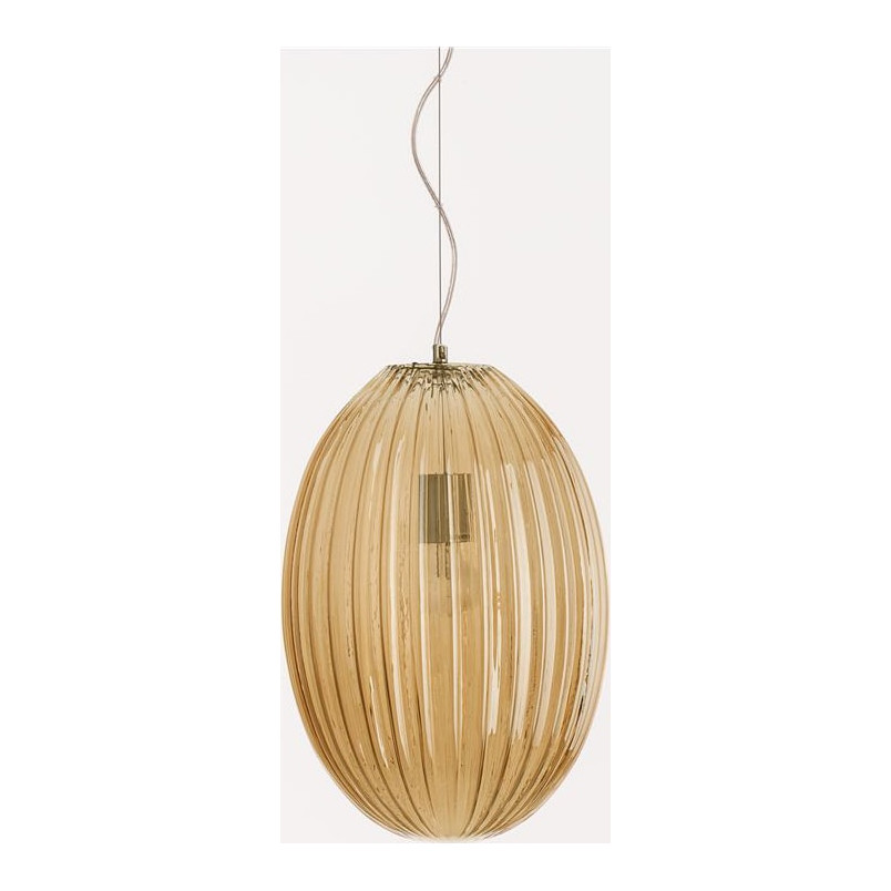Lampa wisząca szklana bursztynowa Jong 30cm | Decolab24