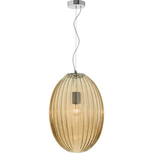 Lampa wisząca szklana bursztynowa Jong 30cm | Decolab24