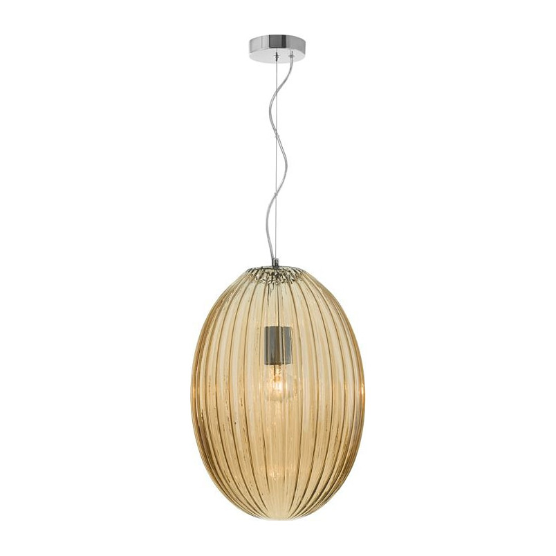 Lampa wisząca szklana bursztynowa Jong 30cm | Decolab24