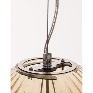 Lampa wisząca szklana bursztynowa Jong 30cm | Decolab24