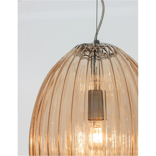 Lampa wisząca szklana bursztynowa Jong 30cm | Decolab24