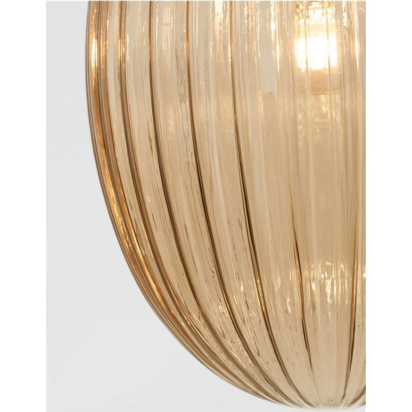 Lampa wisząca szklana bursztynowa Jong 30cm | Decolab24