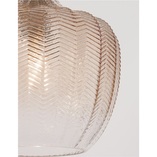 Lampa wisząca szklana Omnia | Bursztynowa | Decolab24