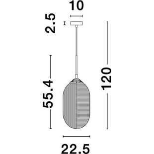Lampa wisząca szklana Pelota | Elegancki design | Decolab24