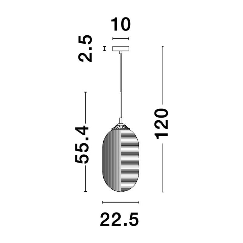 Lampa wisząca szklana Pelota | Elegancki design | Decolab24