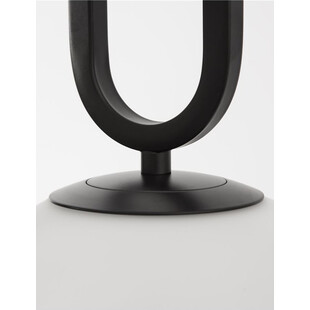 Lampa wisząca kula czarna z białym kloszem | Decolab24