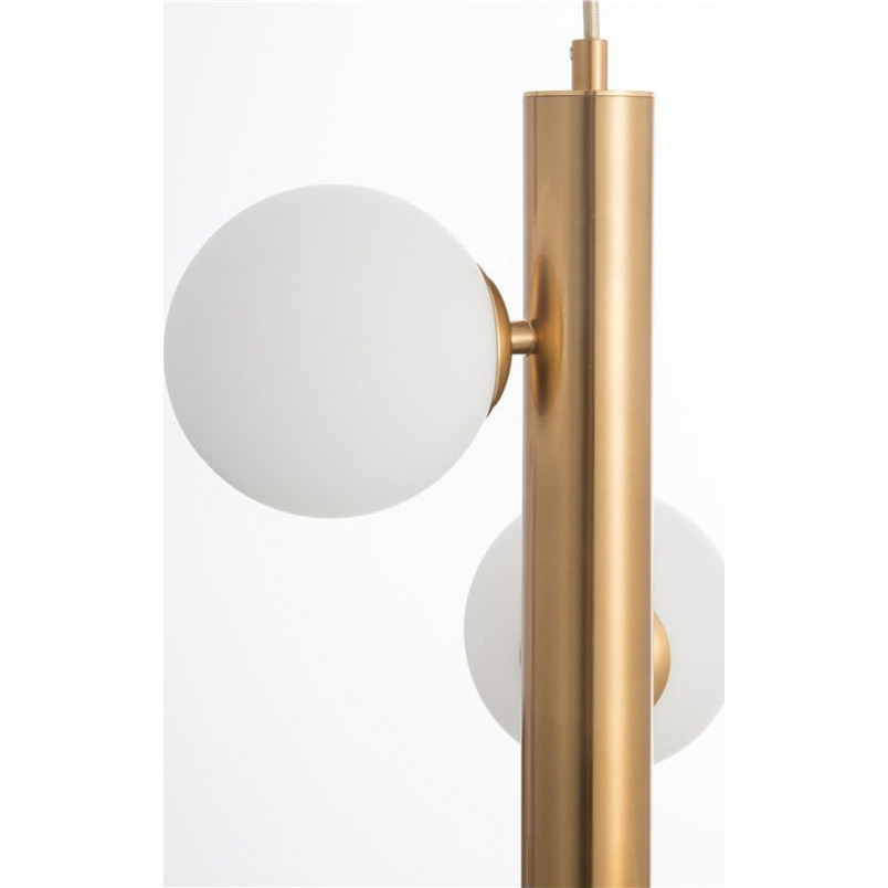 Lampa Wisząca Klein III - Białe Kule, Mosiądz | Decolab24