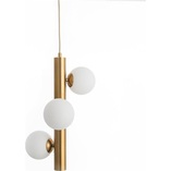 Lampa Wisząca Klein III - Białe Kule, Mosiądz | Decolab24