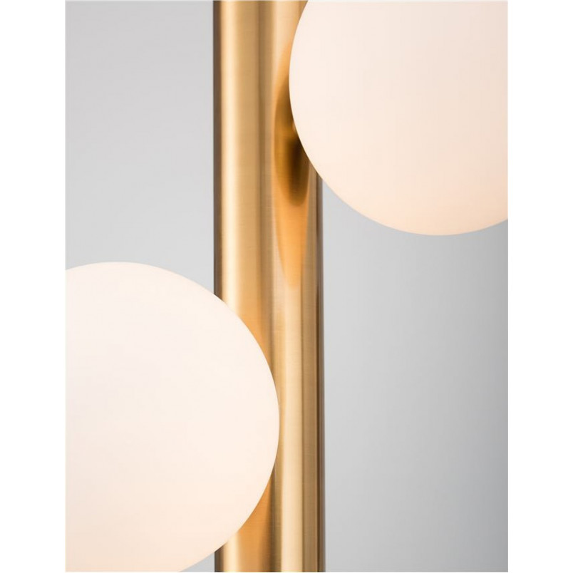 Lampa wisząca Klein - Glamour, szkło, mosiądz | Decolab24