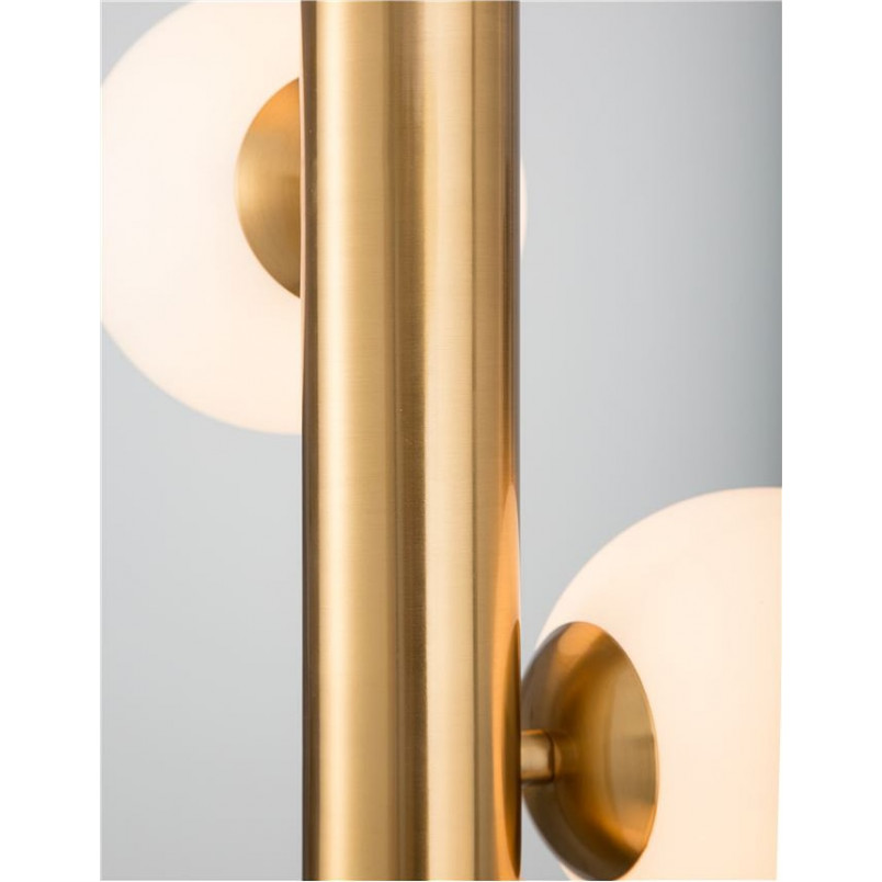 Lampa wisząca Klein - Glamour, szkło, mosiądz | Decolab24
