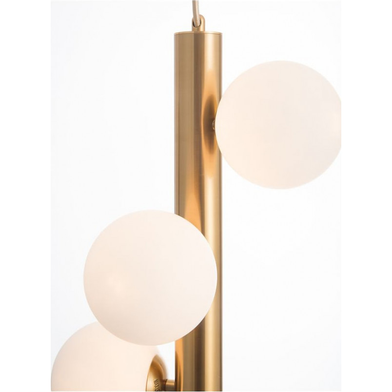 Lampa wisząca Klein - Glamour, szkło, mosiądz | Decolab24