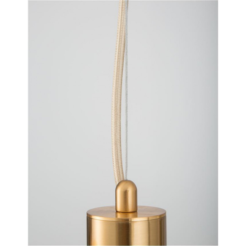 Lampa wisząca Klein - Glamour, szkło, mosiądz | Decolab24
