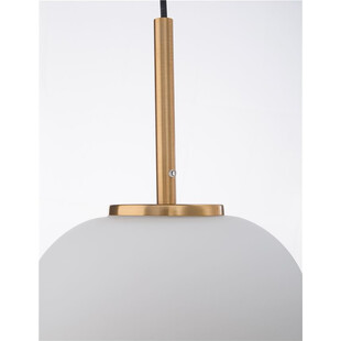 Lampa wisząca szklana biało-złota Tamo 22cm | Decolab24