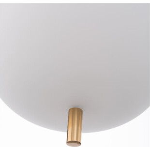 Lampa wisząca szklana biało-złota Tamo 22cm | Decolab24