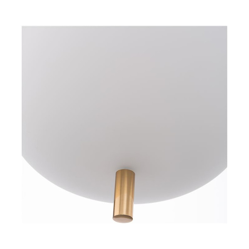 Lampa wisząca szklana biało-złota Tamo 22cm | Decolab24