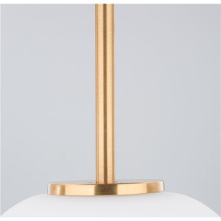 Lampa wisząca szklana biało-złota Tamo 22cm | Decolab24
