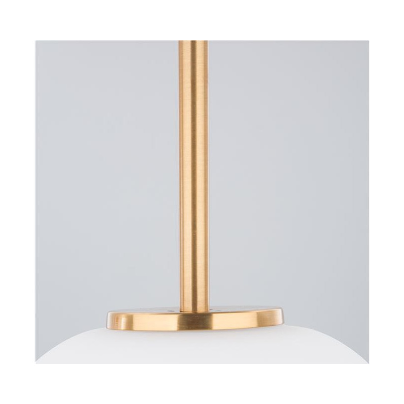 Lampa wisząca szklana biało-złota Tamo 22cm | Decolab24