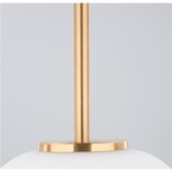 Lampa wisząca szklana biało-złota Tamo 22cm | Decolab24