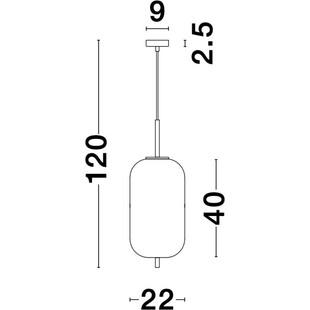 Lampa wisząca szklana biało-złota Tamo 22cm | Decolab24
