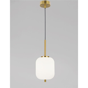 Lampa wisząca szklana Tamo | Biało-złota, glamour | Decolab24