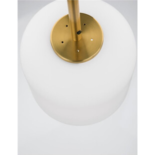 Lampa wisząca szklana Tamo | Biało-złota, glamour | Decolab24