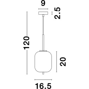 Lampa wisząca szklana Tamo | Biało-złota, glamour | Decolab24