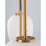 Lampa Wisząca Szklana Glamour Tamo | Biało-Złota | Decolab24