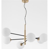 Lampa wisząca Glasbollar - Szklane kule biało-złote | Decolab24
