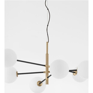 Lampa wisząca Glasbollar - Szklane kule biało-złote | Decolab24