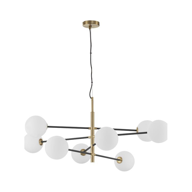 Lampa wisząca Glasbollar VIII - biało-złote kule | Decolab24