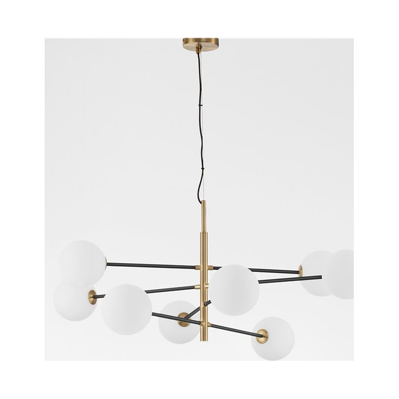 Lampa wisząca Glasbollar VIII - biało-złote kule | Decolab24