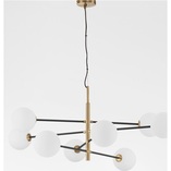 Lampa wisząca Glasbollar VIII - biało-złote kule | Decolab24