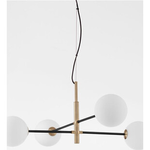 Lampa wisząca szklane kule Glasbollar IV biało-złota