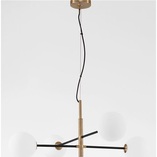 Lampa wisząca Glasbollar IV - szkło biało-złote | Decolab24
