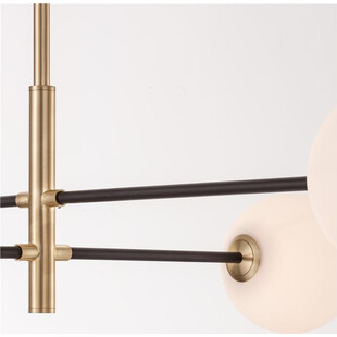 Lampa wisząca Glasbollar IV - szkło biało-złote | Decolab24