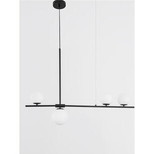 Lampa wisząca Bola IV | Szkło biało-czarne 100cm | Decolab24