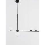 Lampa wisząca Bola IV | Szkło biało-czarne 100cm | Decolab24