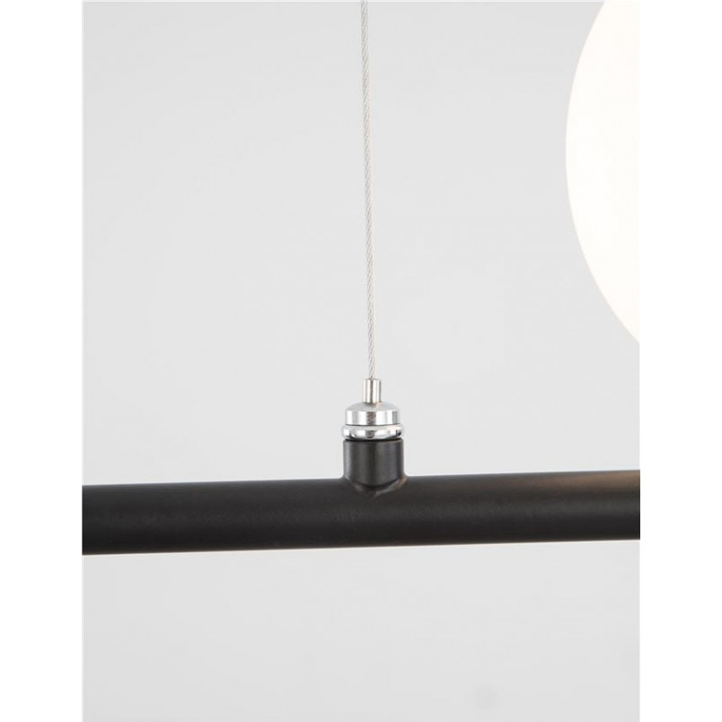 Lampa wisząca Bola IV | Szkło biało-czarne 100cm | Decolab24