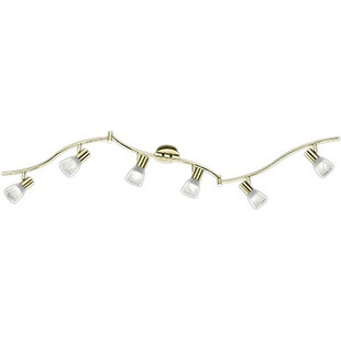 Plafon punktowy glamour Levisto VI LED Biały/Mosiądz Mat marki Trio