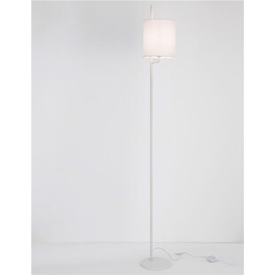 Lampa podłogowa minimalistyczna z abażurem Manaya biała