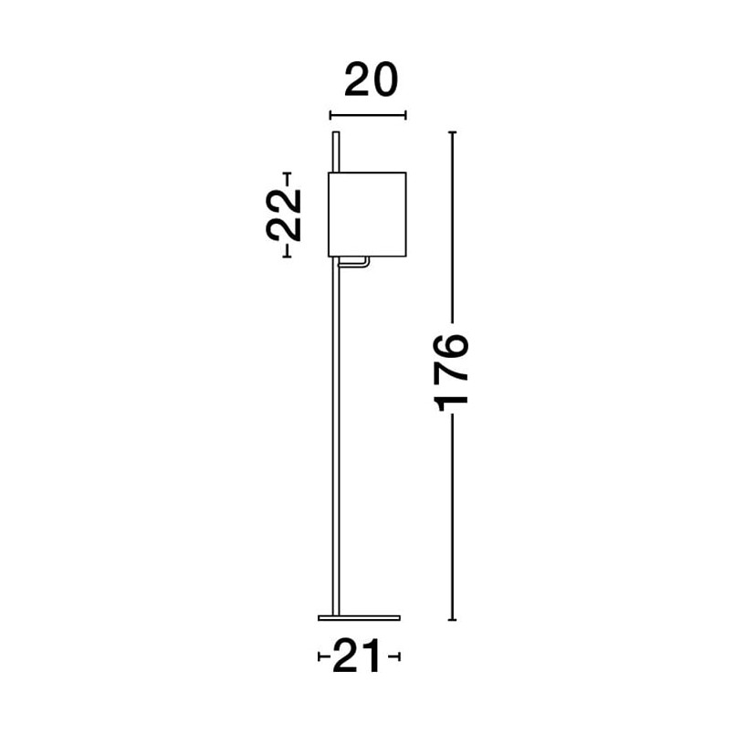 Lampa podłogowa biała Manaya | Decolab24